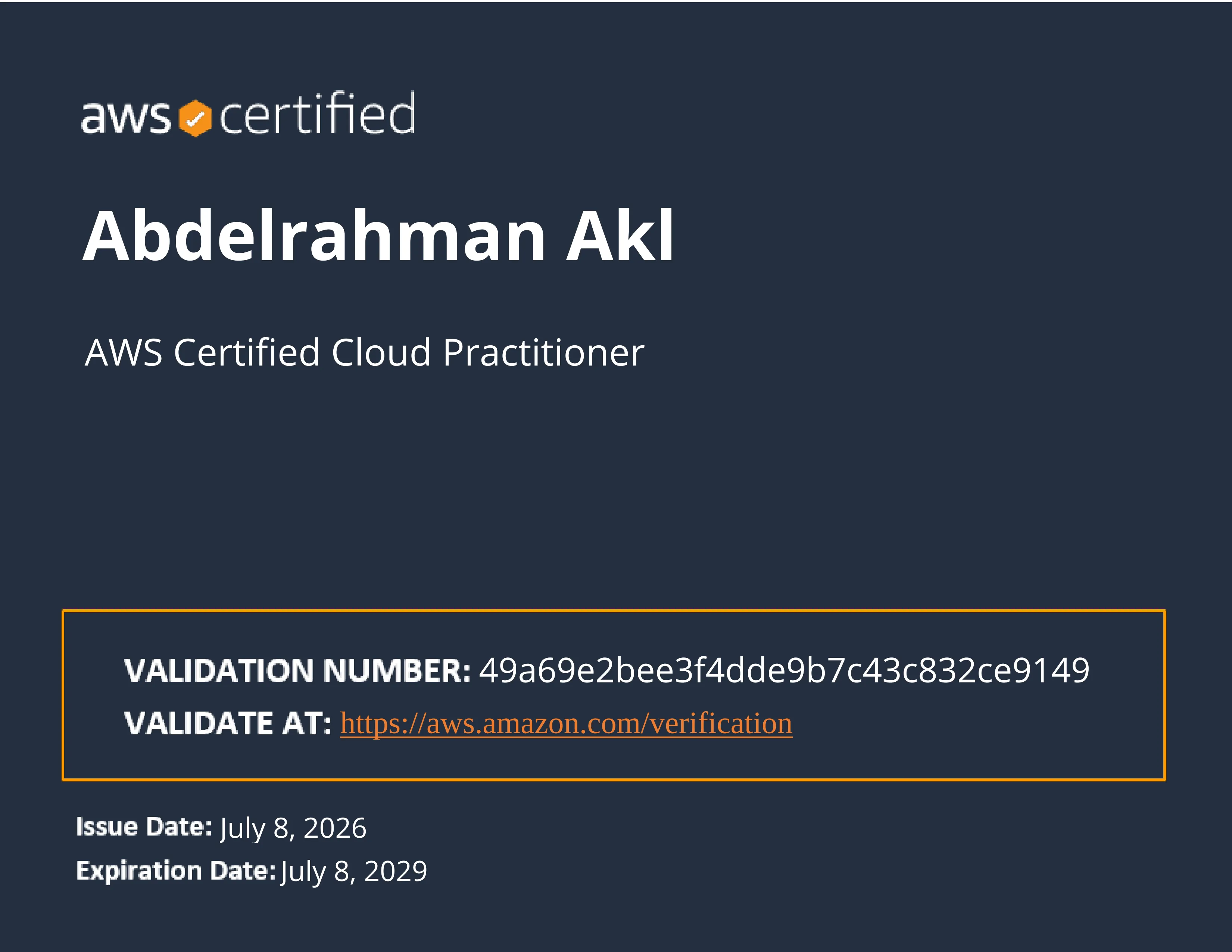 AWS Certified Cloud Practitioner