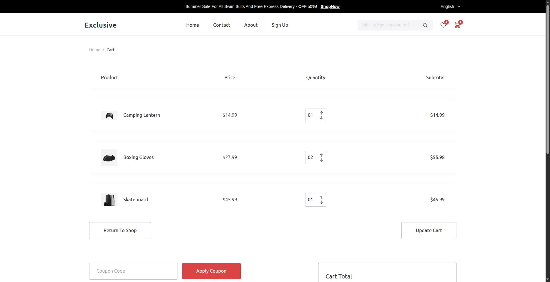 CART & ORDERS