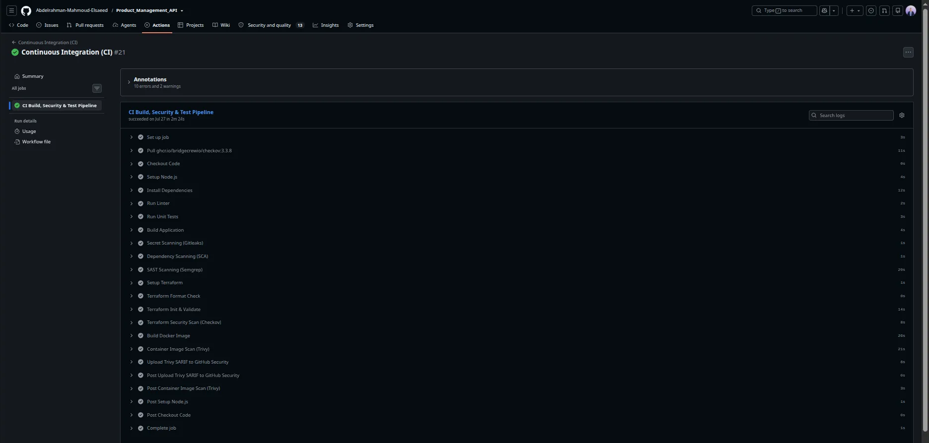 CI PIPELINE